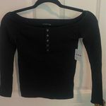 Free People off the shoulder waffle top Photo 0