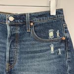 Levi's  501 shorts women's 29 high rise button fly blue denim medium wash Photo 1