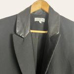 Waverly Grey Hudson Black Leather Trim Single Breasted Car Coat Size M Size M Photo 2