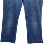 NYDJ Leopard Print Medium Wash Relaxed Fit Cropped Denim Jeans Photo 2