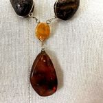 Baltic Amber Necklace with Teardrop Pendant Photo 2