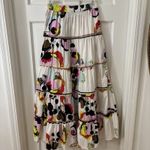 ZARA Tiered Ruffled Colorful Artsy Resort Travel Floral Maxi Peasant Skirt XS Photo 1