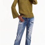 J.Crew  Flared Sleeve Swing Sweater In Army Green Photo 0