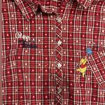 Disney Vintage Store 90’s Winnie the Pooh Embroidered Plaid Button Down, 26W/28W Photo 1
