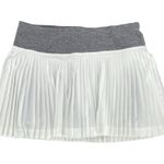 Lululemon Pleat to Street II White Gray Running Tennis Skirt Twirly Cute Size 4 Photo 0