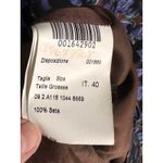 Piazza Sempione Designer Silk Shift Dress Puple Black Size Knee Length Cocktail Photo 2