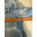 Cello  Denim Jacket Women‎ 1X Distressed Frayed Hem Crop Light Blue Jean Festival Photo 7