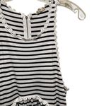 POL Babydoll Striped Crochet Trim Dress Black and White Women’s Size Small Photo 5