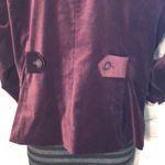 Vintage Motto 1990s Y2K Eggplant Purple Velvet Blazer Marked 16 Runs Small Size undefined Photo 6