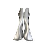 Melissa  Ballet Flats Womens 8 Silver Glam Karl Lagerfeld Pointed Toe Glitter Photo 5