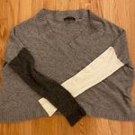 Olivaceous Color Block Sweater Photo 0