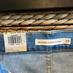 Levi's NWT  Mile High Super Skinny Distressed Raw Hem Jean, 29 Photo 9