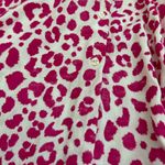 Vilagallo Women’s Animal Print Bright Pink Button Down Blouse | 46 (US 12) Photo 2