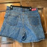 Halston Heritage Vintage Halston Jeanswear Shorts Size 16 Mom Jeans High Rise Blue Denim Zip Photo 1