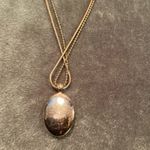 #404 Boutique Gold and Blue Pendant Necklace Photo 9