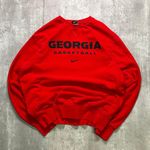 Nike 2000s Georgia Bulldogs Basketball Crewneck Sweatshirt Red Photo 0