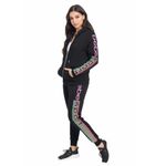 Bebe NWT SPORT Glitter LOGO STRIPE JOGGER Pant Photo 1