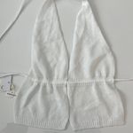 COMMENSE White Knit Halter Top Midi Maxi Skirt Matching Set Coord Small Photo 8