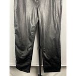 Abercrombie & Fitch Curve Love Black Pants 90's Relaxed Vegan Leather 33/16 Photo 3