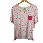 Honeydew Intimates Something Sweet Lips Pajama Top Size M NWT Pink Size M Photo 1