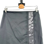 Wolford Black Pencil Skirt Front Slit Satin and Lace‎ Stripe Trim Size US 6 Photo 1