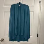 Athleta Pranayama Wrap Cardigan Women's Size Medium Coastal Teal Modal Pockets Photo 2
