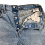 Levi's  Ribcage Straight Button Fly Denim Cutoff Shorts Big E size 28 Photo 2