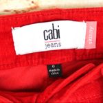 CAbi  Jeans | Red Corduroy Skinny Fit Pants Photo 4