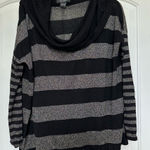 Karen Kane  Black and Gray Cowl Neck Sweater Photo 0