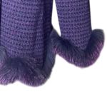 (NWOT) Basyanu Vintage Purple Alpaca
Wool Faux Fur Trim Coat
Cardigan Size L Size L Photo 5