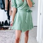 House of Harlow 1960 x Revolve Aja Green Wrap Mini Dress Photo 3
