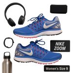 Nike Zoom Fitsole 3 Women’s Running Shoes Blue Pink Black White Transitional Fit Photo 2