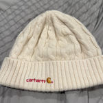Carhartt  Womens Beanie Hat Cream Ivory Cable Knit One Size Cap Soft Photo 0