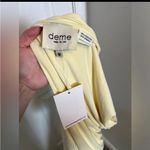 NEW Deme by Gabriella Dahlia Gown in Butter Yellow Size M Photo 6