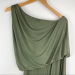 Tata Jolie Green One Shoulder Wide Leg Jumpsuit Size L Photo 7