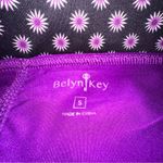 Belyn Key Floral Golf Skort Small Navy Purple Tiered Stretch Pull Photo 8