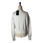 LIONESS  Sweater Women Small White Vallery Knit Cardigan NWT Preppy‎ Academia Photo 1