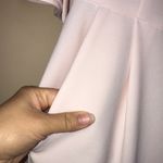 Calvin Klein Women’s Light Pink Keyhole Open Flare Sleeve Wide Leg Jumpsuit Photo 5