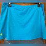 Lilly Pulitzer  Teal Aline Elastic Waist Swim Sport Skirt Size Large Photo 0