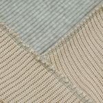 Mixed Media Exposed Seams Patchwork Hoodie in Gray Beige & Cream Size Small Photo 9