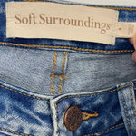 Soft Surroundings Embroidered Floral Jeans Beaded Embellished Boyfriend Fit 4 Photo 7