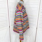 Chico's Chico’s Design Vintage Rainbow Striped Serape Jacket Large Multicolor Western Photo 2
