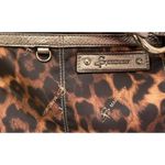 B Makowsky  Handbag Purse Silver Leather Zippers Shoulder Bag Photo 7