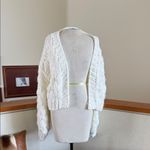 Edikted  Cream Open-Front chunky knit Cardigan Photo 3