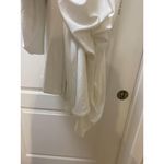 Mac Duggal  12231M Dress Womens Size 2 White Long Sleeve Ruched Gown Formal Photo 5