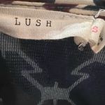 Lush Clothing Lush white navy and burgundy geometric print V-neck shirt dress size small Photo 7