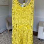 Bar III  Cotton Crochet Mini Dress Summer Brunch Luxe Boho Beach Wedding Event S Photo 2