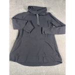 ll bean womens funnel neck sweatshirt gray small pockets thumbholes Photo 1