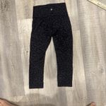 Lululemon Wunder Under Black Cheetah Capri Leggings Size 4 Photo 4