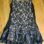 NWOT 3 Piece Black lace shirt, skirt / beige insert Cami size Medium Photo 3